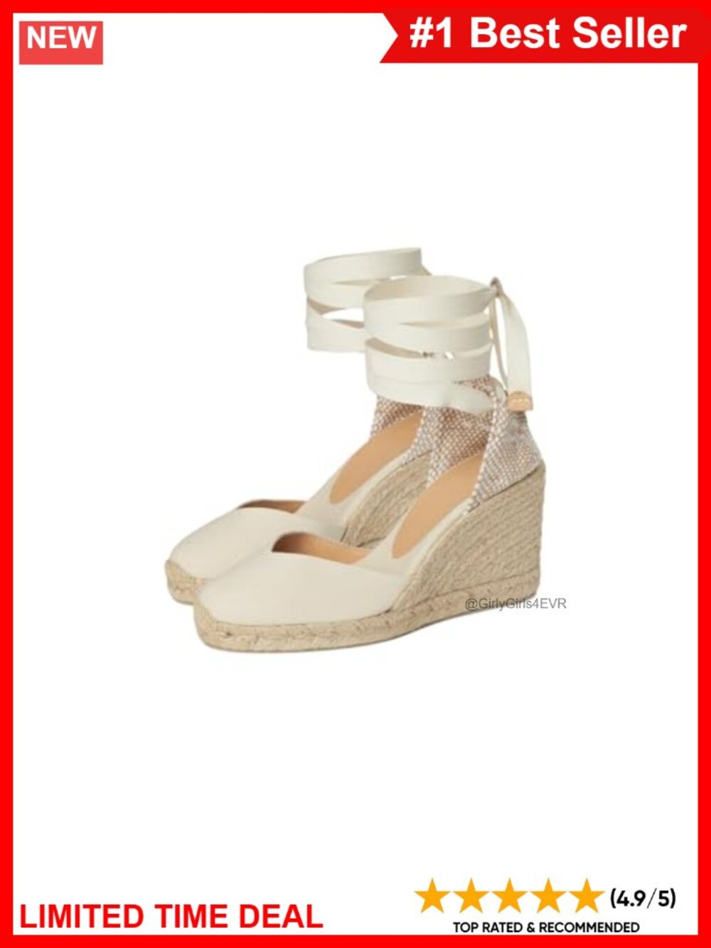 Wedge Espadrille Woven Back Quarter Jute Detail Made in Spain